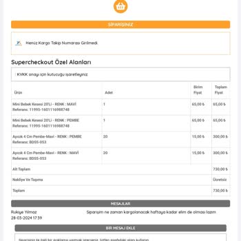 Bidoluhobi.com Siparişim Kargolanmadı Haber De Yok