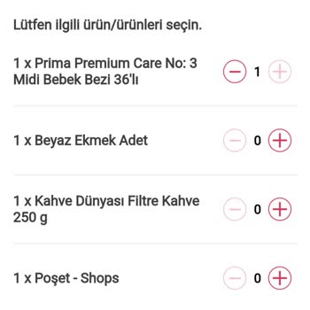 Yemek Sepeti Market Alışverişi Sorunu