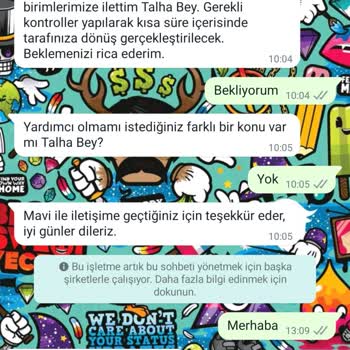 Mavi Adlı Markanın İade Almaması