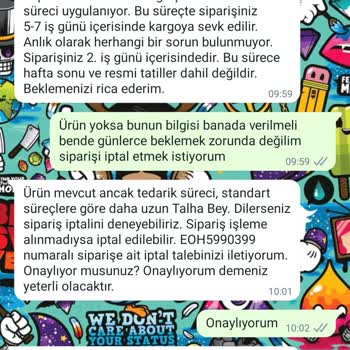 Mavi Adlı Markanın İade Almaması