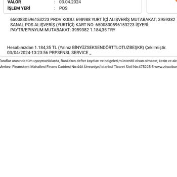 Epinyum'dan Uc Alımında Yaşanan Sorun