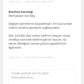 Sinerji Bilgisayar Soğutucu Değişimi Veya İade İşlemleri