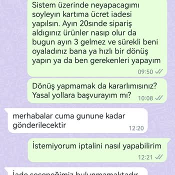 BG1 Sportive Instagram Bgsportive_ Firmasının Siparişleri Geç Göndermesi