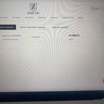 By Zehra Türk Online Satış Mağduriyetim