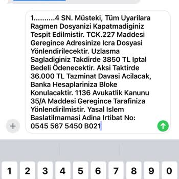 BUYUKBYZLTD (SMS) Buyukbyzltd Adında Şikayetim Var