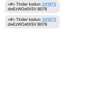 Получено множество кодов Tinder с разных номеров