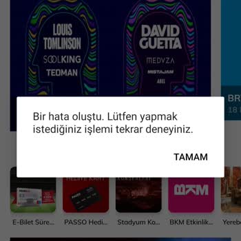 Passolig Bilgilerim İle Passo Mobil Uygulamasına Giriş Yapamıyorum