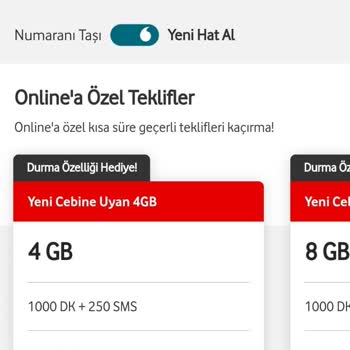 Vodafone Yeni Hat Alım Tarifesi Fiyatı Dikkat!