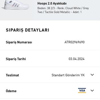 Adidas Siparişimi İptal Etmiyor