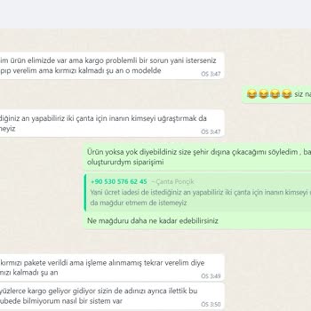 Çanta Ponçik Oyalıyorlar, Siparişimin 3. Haftası Kargoya Verilmedi