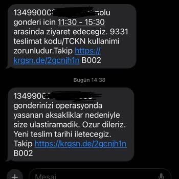 "Kargomsende Dağıtım Sorunu"
