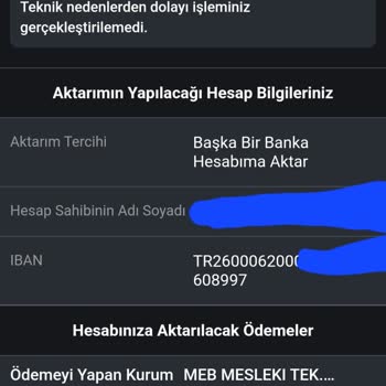 PTT Bank PTT Kurum Ödemesini Alamıyorum