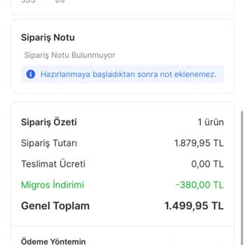 Migros Sanal Market Mağduriyeti