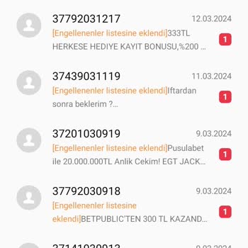 Vodafone Spam Bahis SMS