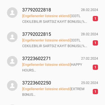 Vodafone Spam Bahis SMS
