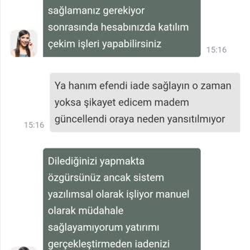 BahseGel Yatırımda Sıkıntı Yaşadım