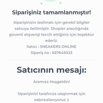 Sneakersonline.tr Geciken Kargo Ve İletişim Sorunu