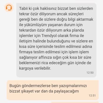 Trendyol Ve Explorer AVM Ürünü Kargolama Sorunu