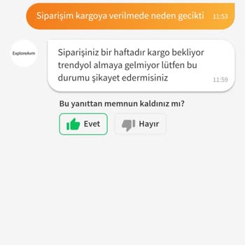 Trendyol Ve Explorer AVM Ürünü Kargolama Sorunu