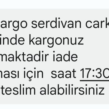 Aras Kargo Sakarya/Serdivan Şubesi İhmalkarlığı