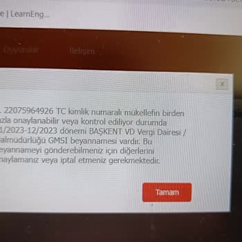 Gelir İdaresi Başkanlığı Kira Gelir Beyannamesi Onay Veremiyorum