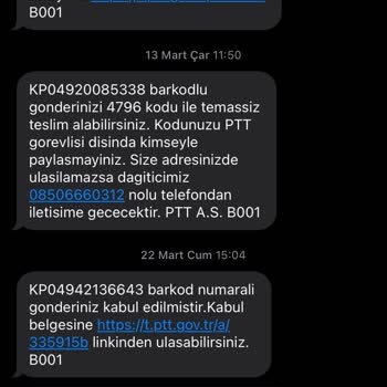 PTT Kargo PTT Telefonumu Kaybetti.