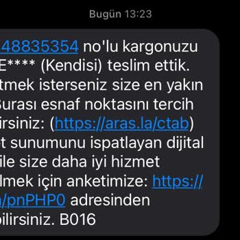 Aras Kargo Kargo Teslimatında Yaşanan Sorunlar Ve İletişim Sorunu!