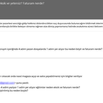 Shopier Eğitim Seti Satın Alma Sürecinde Yaşanan Sorunlar