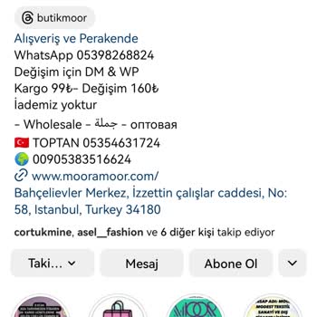 Butik Moor (mooramoor) Paramı İade Etmiyor