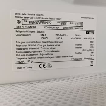 Bosch Buzdolabında Oluşan Lekeler