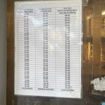 Antalya Büyükşehir Belediyesi Kaş Dolmuş Aksaklıkları