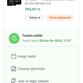 Hepsiburada Sandisk Sdxc Kart Çakma Çıktı.