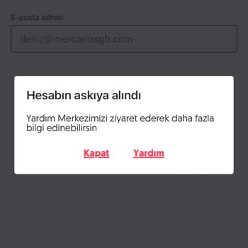 Letgo Bir Sebep Yokken Üyeliğimi Sildi