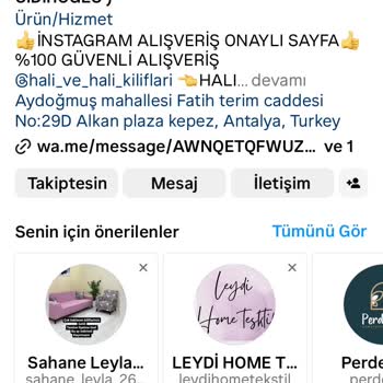 Koltuk.sandalye.kiliflarim (Instagram) Kaporamızı İade Etmedi