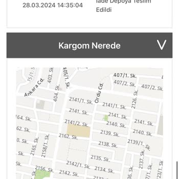Bir Günde Kargo Siparişimi Teslim Etmedi