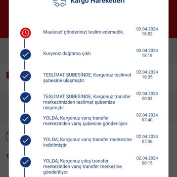 Aras Kargo Bodrum (Kapıya Gelmeden Teslim Edemedik Uyarısı)