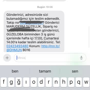 MNG Kargo'nun Siparişimi Evime Getirmesini Talep Ediyorum!