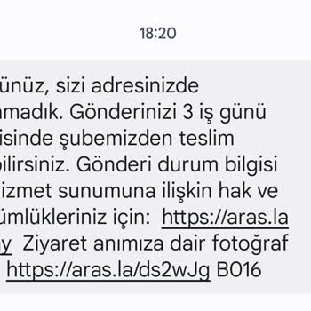 Aras Kargo Çok Ayıp Edildi