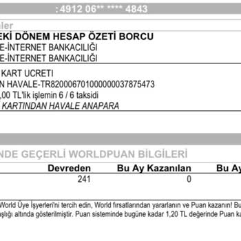 Yapı Kredi Yüksek Ücretli Kart Aidat Kesintisi