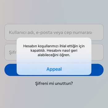 Instagram Hesabım Kapatıldı