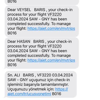 Ajet Müşteri Hizmetlerine Bağlamıyor