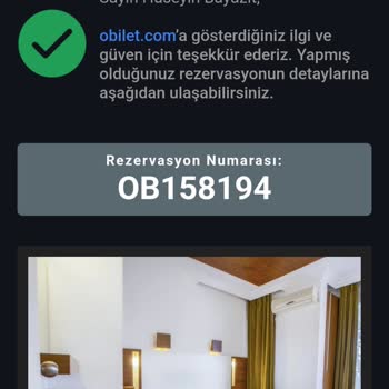 Obilet Yanlış Otel Fiyatı