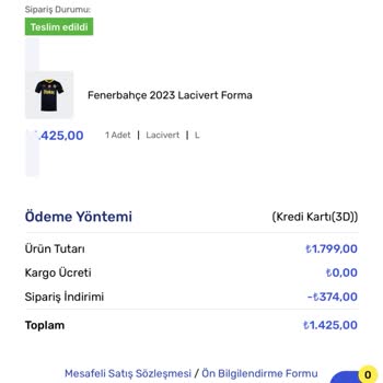 Fenerium Fenerbahçe Forması Türk Bayrağı Baskısı