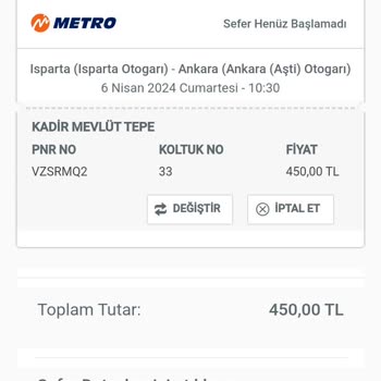 Obilet Numara Sıkıntısı Yaşadım