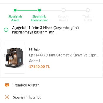 Trendyol Güvenlik Açığı Philips Tam Otomatik Kahve Makinesi
