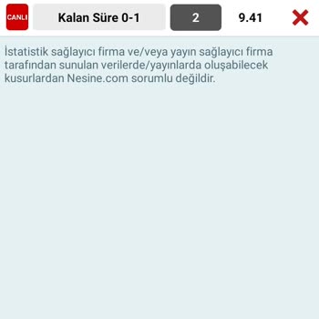 Nesine.com Tutan Kuponu Yattı Gösteriyor