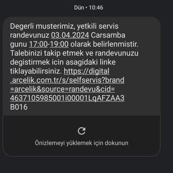 Arçelik Pişmanlıktır Teslimatı Dahi Sorunlu