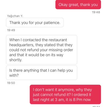 Yemeksepeti Üst Üste Yalan Söylendi Burgerim Asla Gelmedi!