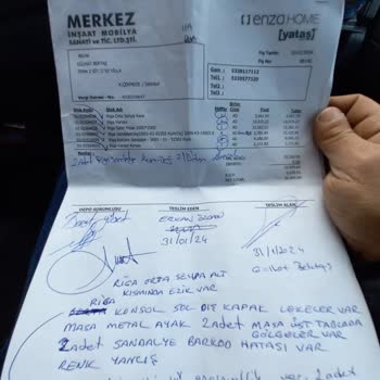 Enza Home Yanlış Ürün Getirmesi Ve 4 Aydır Çözmemesi