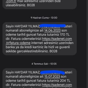 Sadenet İnternetin Sabit Fiyat Garantisi Yalanı